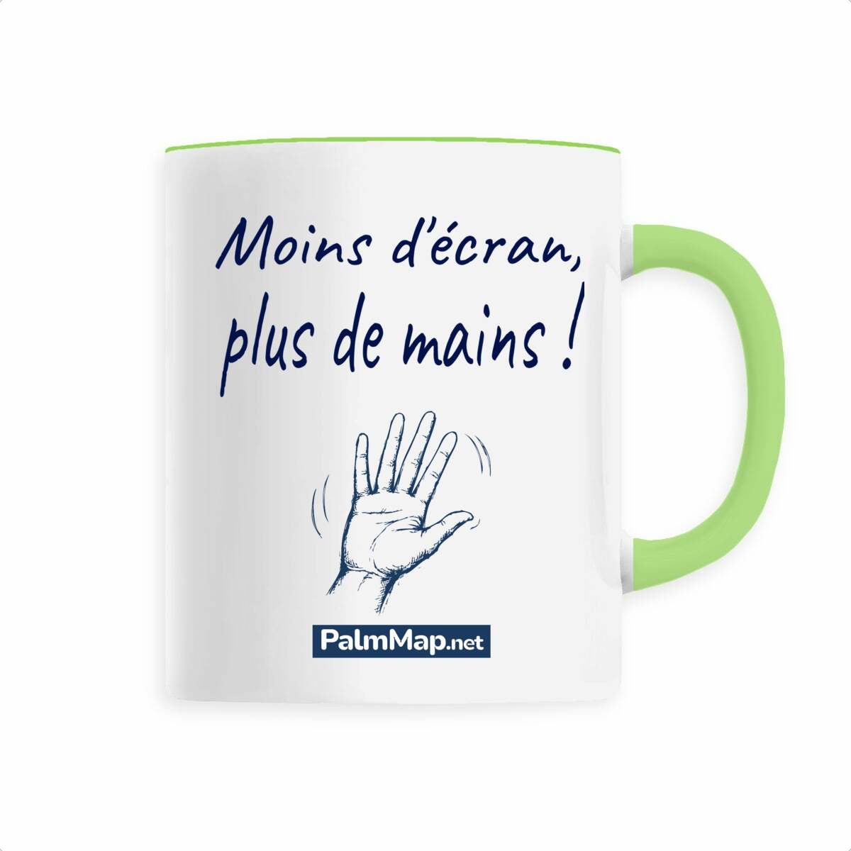 Mug céramique "Plus de mains !" - face_0