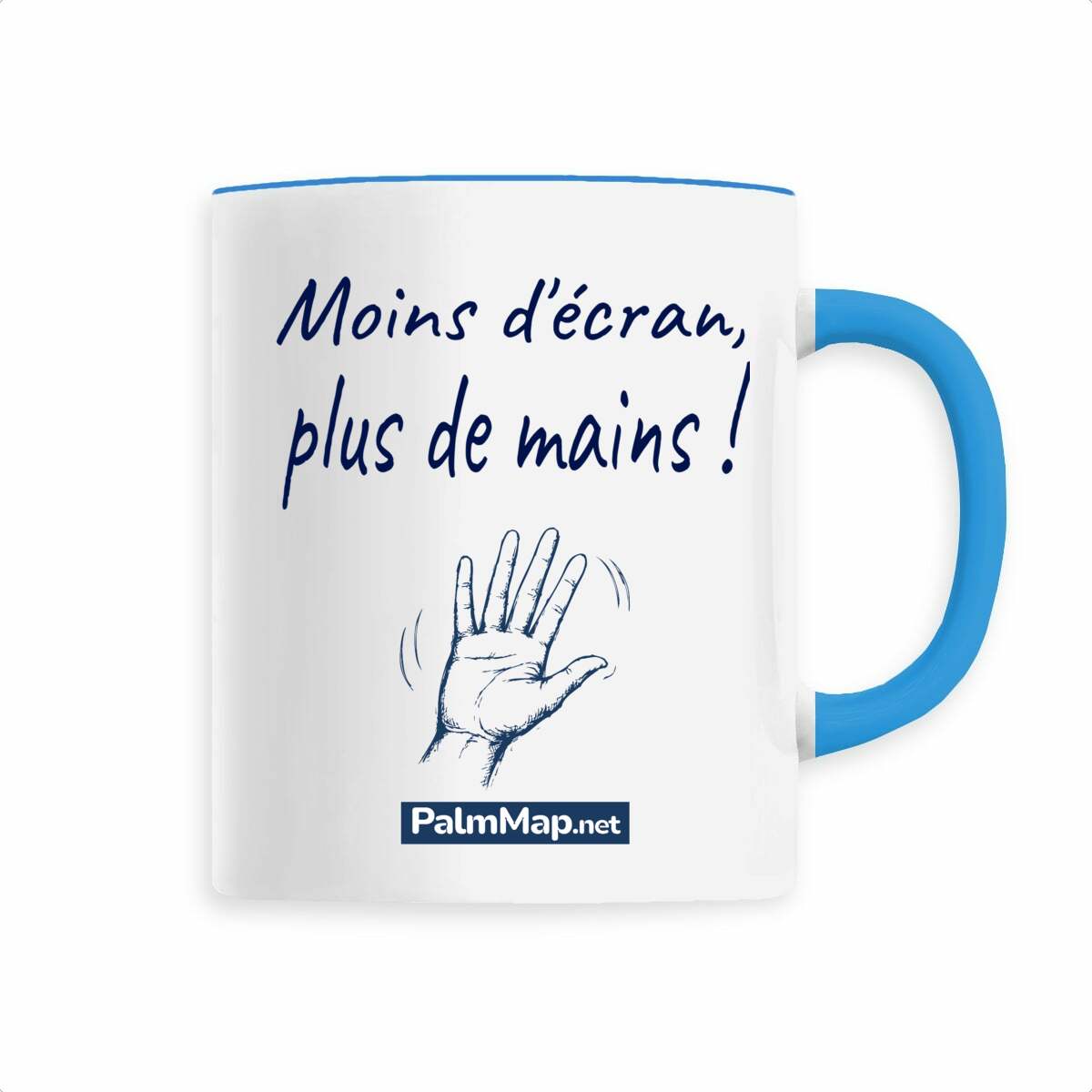 Mug céramique "Plus de mains !" - face_1